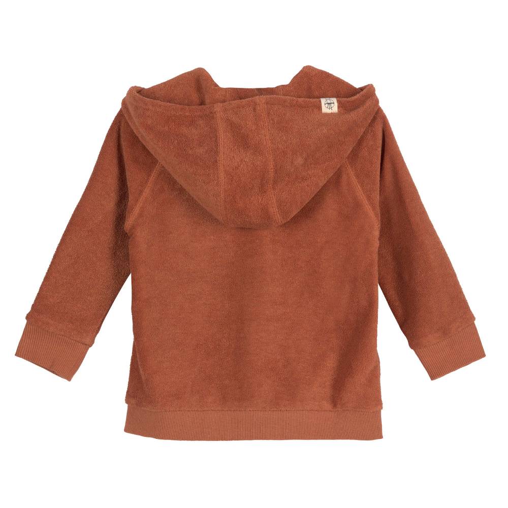 Lässig Frottee Jacke Kinder, Rostrot Zeitlich begrenztes Angebot