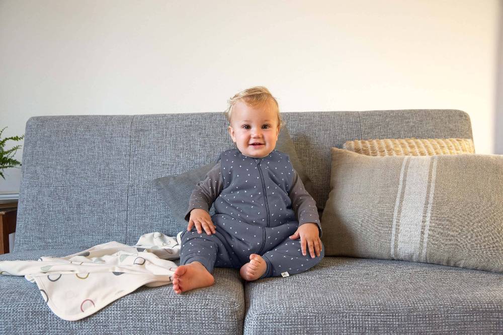 Lässig Babydecke - Bio Baumwolle, Circles Offwhite Blitzangebot