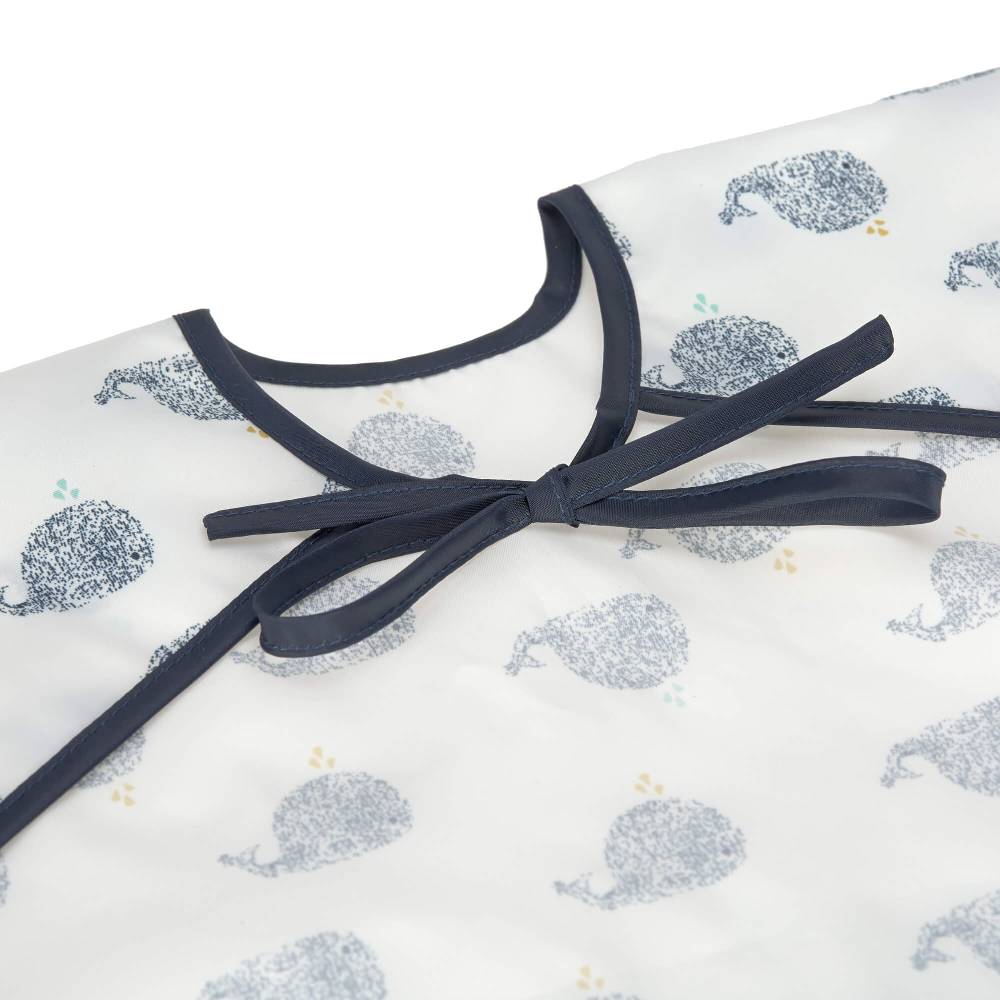 Lässig Ärmellätzchen - Bib Long Sleeve, Little Water Whale Große Rabatte