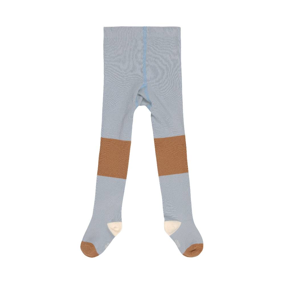Lässig Strumpfhose GOTS - Tights, Block Streifen Hellblau Karamell Neuheiten