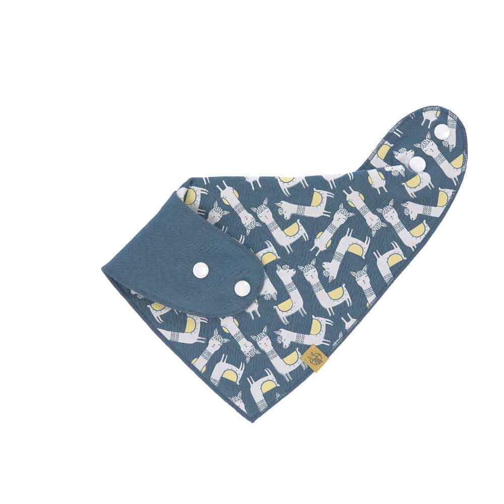 Lässig Dreieckstuch Baby - Bandana, Glama Lama Blue Saisonale Angebote