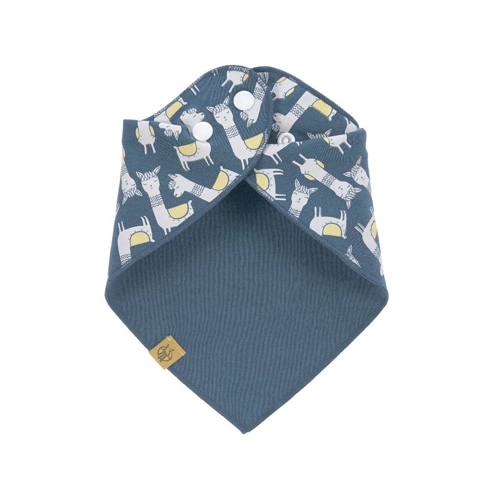Lässig Dreieckstuch Baby - Bandana, Glama Lama Blue Saisonale Angebote