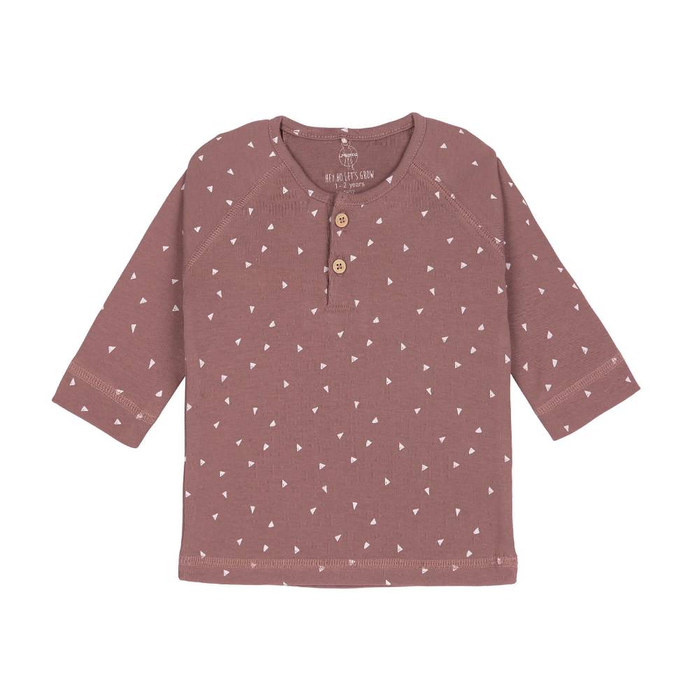 Lässig Baby Langarmshirt - Bio Baumwolle, Triangle, Cinnamon Kauf eins, bekomm eins gratis