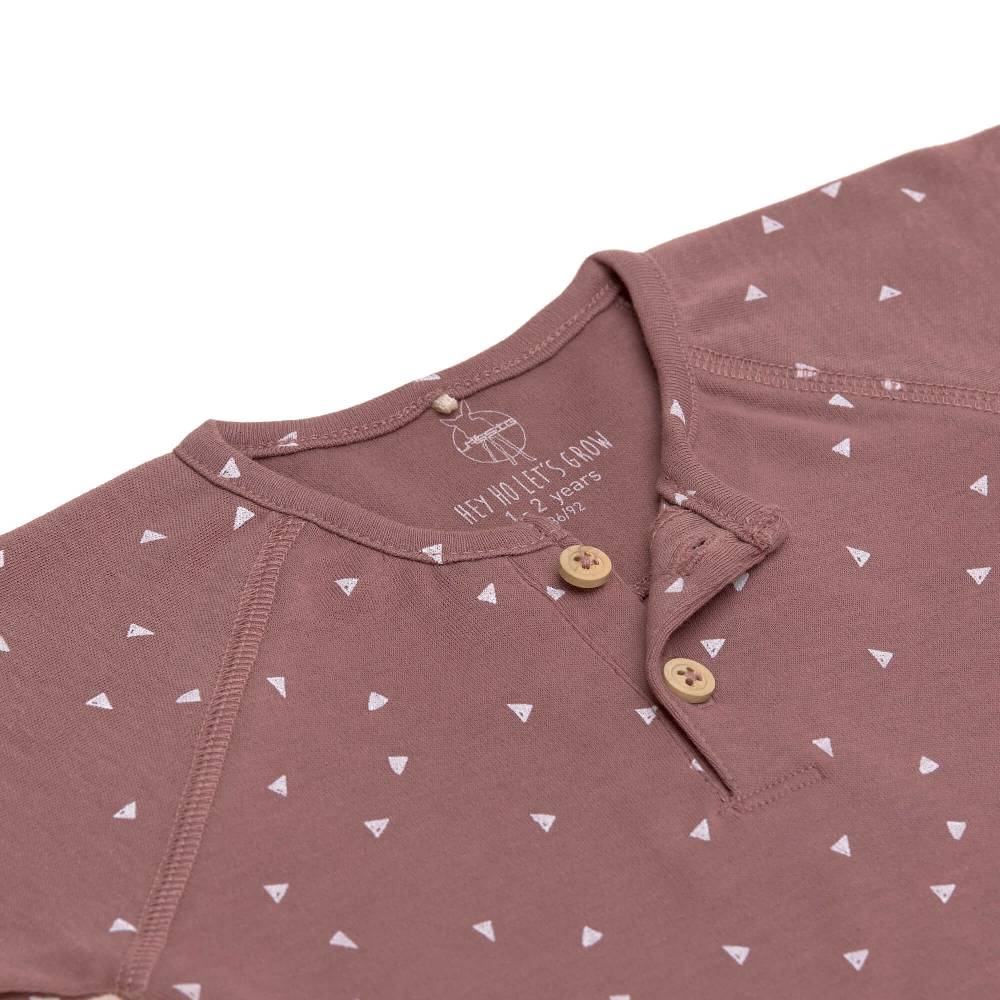 Lässig Baby Langarmshirt - Bio Baumwolle, Triangle, Cinnamon Kauf eins, bekomm eins gratis