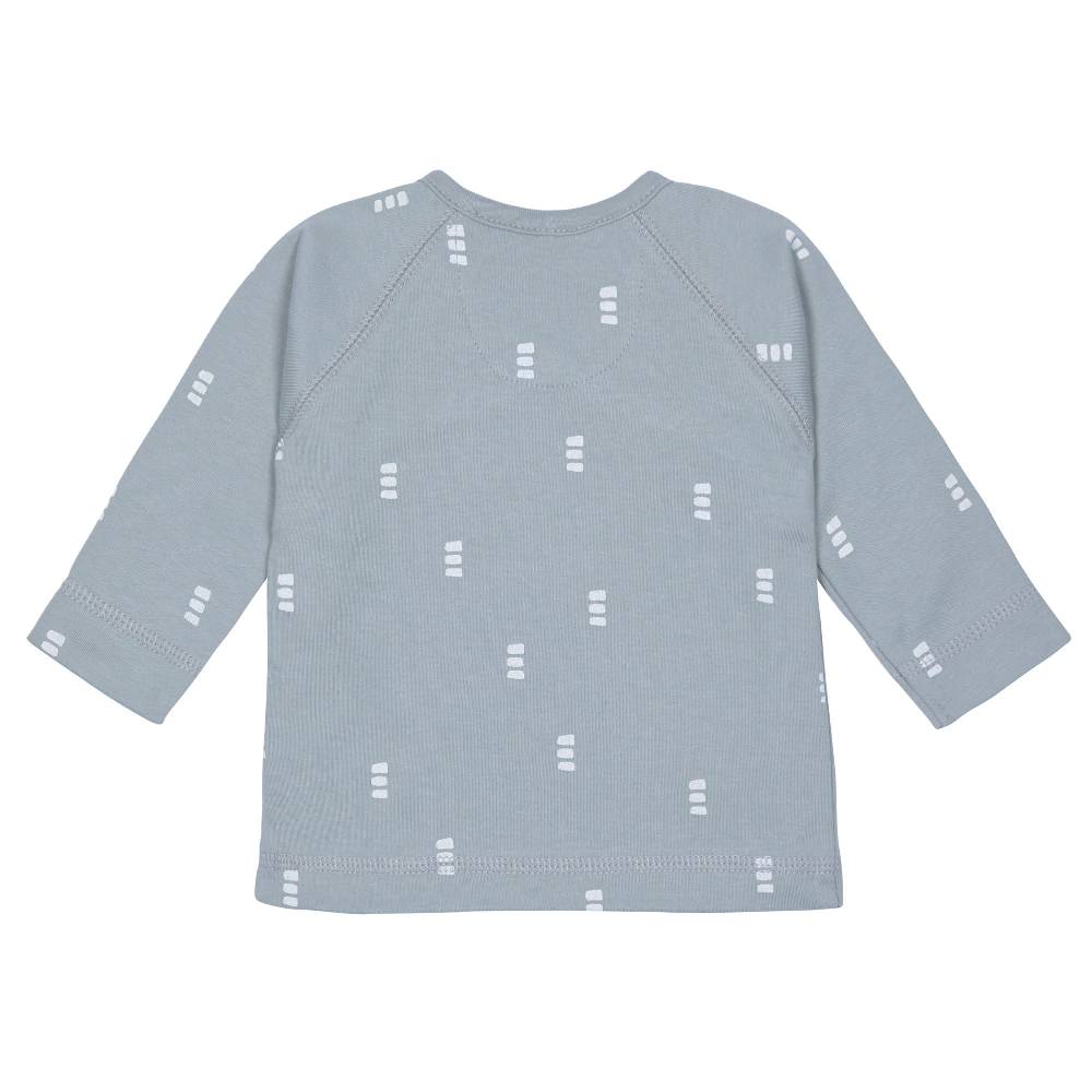 Lässig Baby Wickelshirt - Bio Baumwolle, Blocks, Hellblau Discount Store für neue Produkte