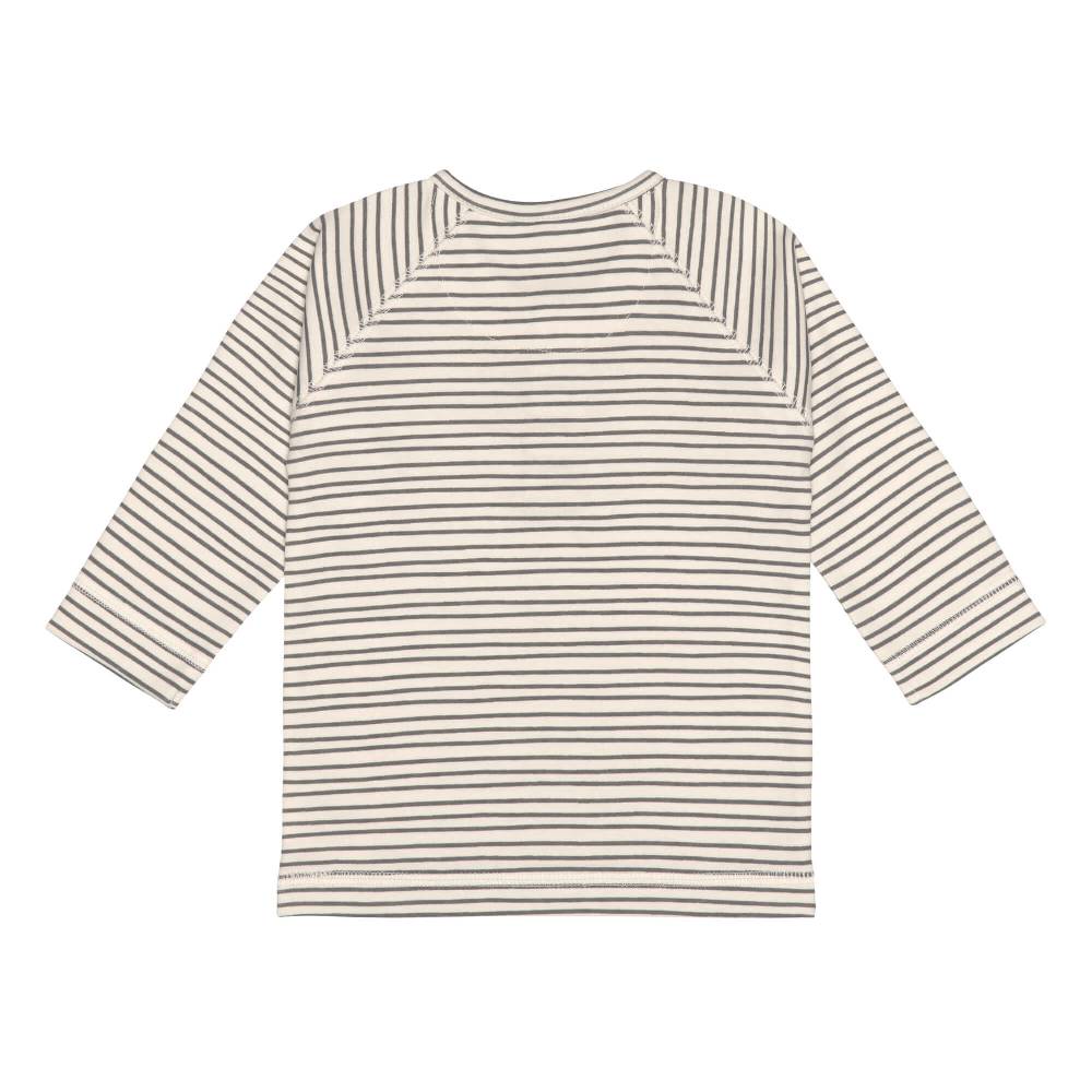 Lässig Baby Langarmshirts - Bio Baumwolle, Striped, Grau Nur noch ein Tag übrig