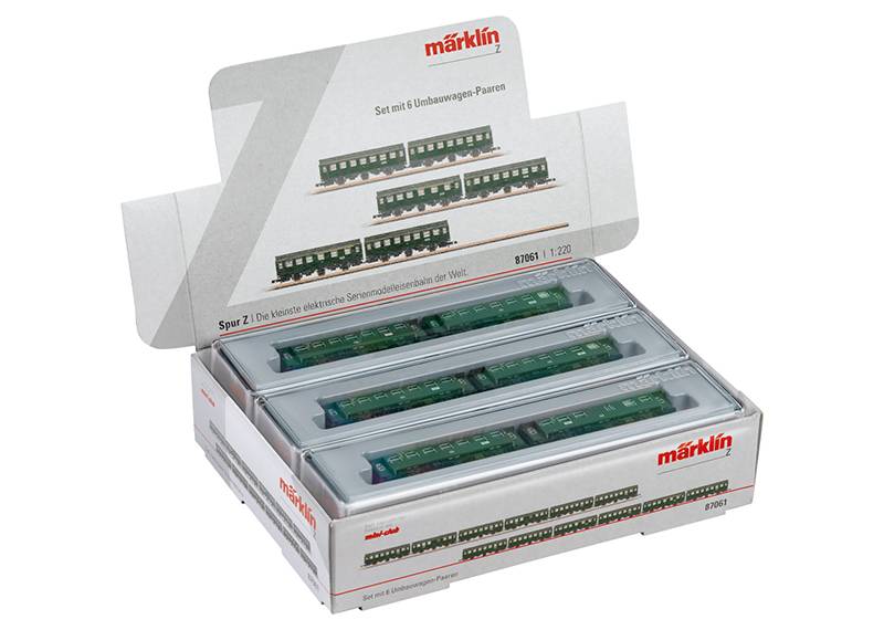 Märklin Set mit 6 Umbauwagen-Paaren im Display Nur noch ein Tag übrig