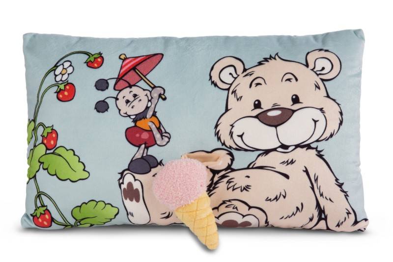 NICI Rechteckiges Kissen Bär Bendix mit Eis NICI GREEN Angebote