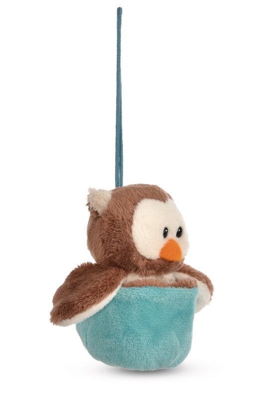 NICI Wendekuscheltier Eule Oscar blau mit Loop NICI GREEN Jubiläumsangebot