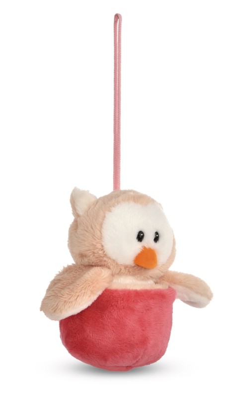 NICI Wendekuscheltier Eule Owluna rosa mit Loop NICI GREEN Zeitlich begrenztes Angebot