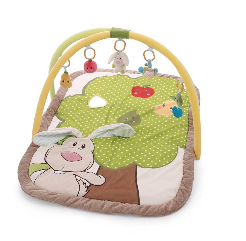 NICI 3-D Activity-Decke Hase und Eule mit Spielkissen und Spielbogen Blitzangebot