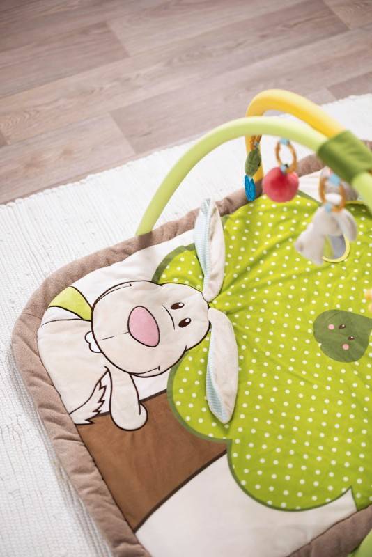 NICI 3-D Activity-Decke Hase und Eule mit Spielkissen und Spielbogen Blitzangebot