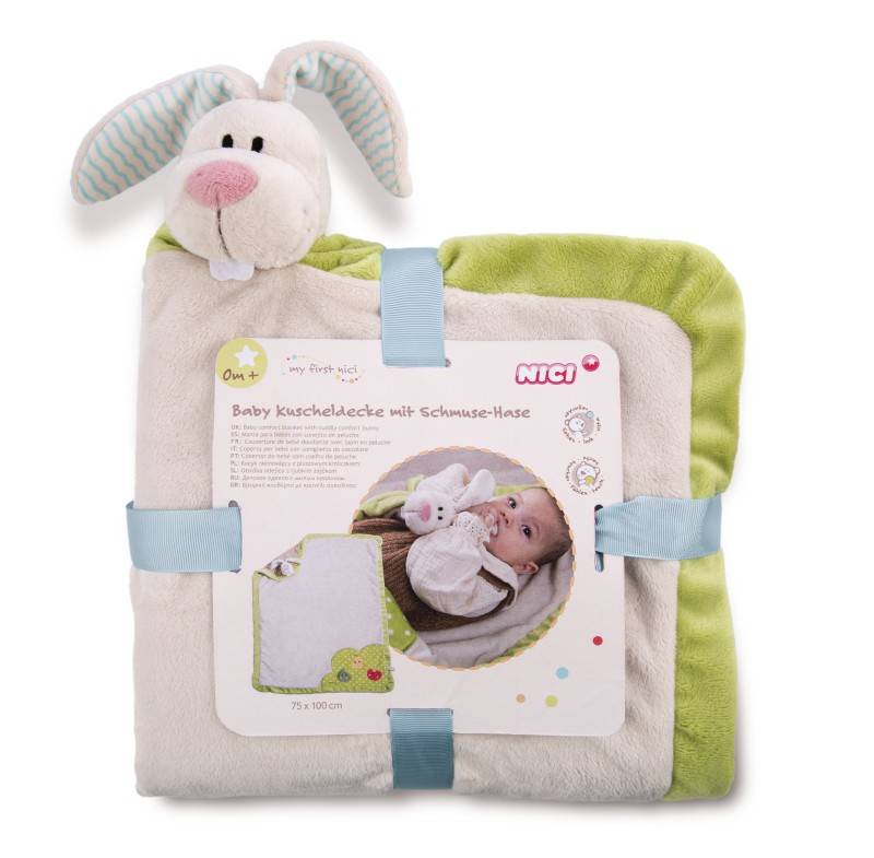 NICI Baby Kuscheldecke mit Schmuse-Hase Rabatt