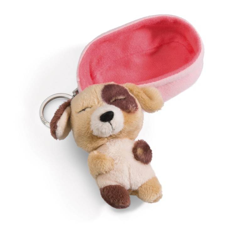 NICI Schlüsselanhänger Sleeping Pets Hund dreifarbig Jubiläumsangebot