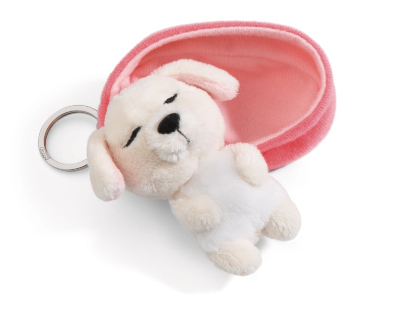 NICI Schlüsselanhänger Sleeping Pets Hund creme Top Angebot