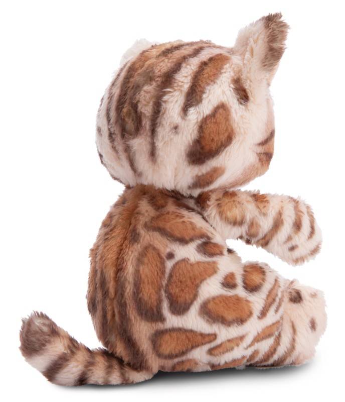 NICI Kuscheltier Sleeping Pets Bengal Katze 12cm im hellgrünen Körbchen NICI GREEN Letzter Tag