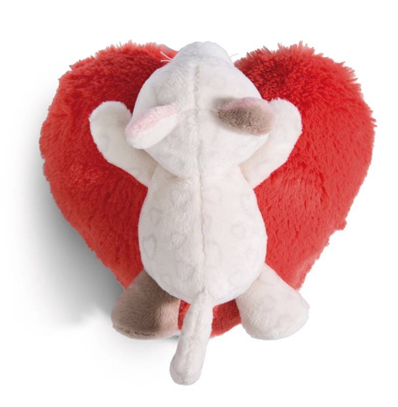 NICI Kuscheltier Love Katze auf Herz liegend NICI GREEN Sonderangebot der Fabrik