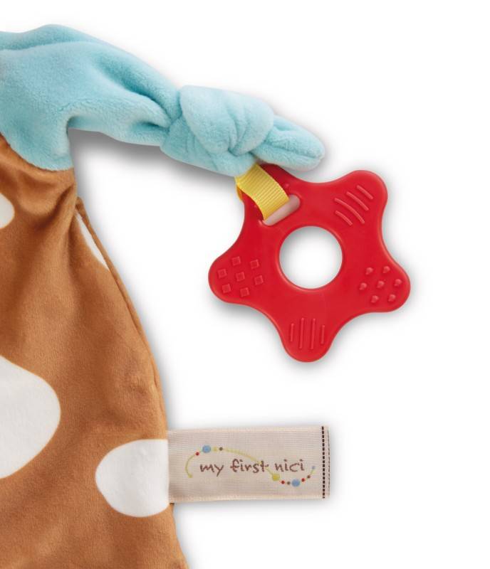 NICI Schmusetuch Kuh mit Beißring und Schnullerbefestigung Schlussverkauf
