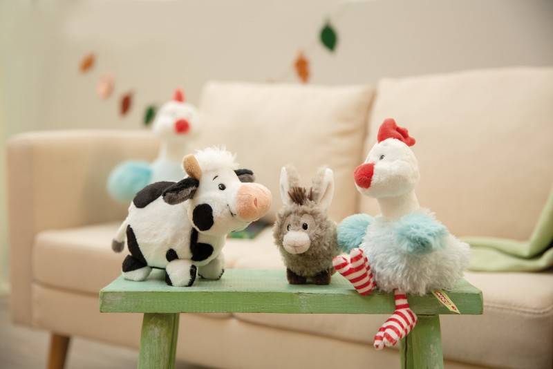 NICI Kuscheltier Kuh Cowluna stehend NICI Green Fabrikverkauf