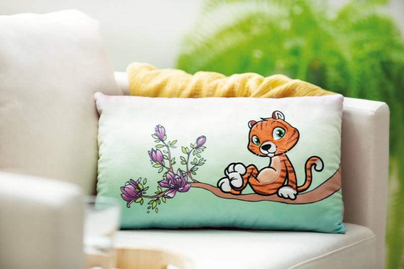 NICI Rechteckiges Kissen Tiger Mandarina NICI GREEN Fabrikpreis