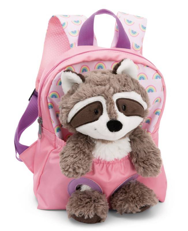 NICI Rucksack mit Waschbär Plüschtier Blitzverkäufe