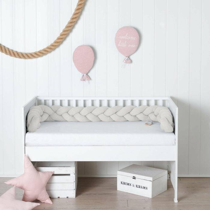 Nordic Coast Company Bettschlange geflochten Natur Strick XL Black Friday