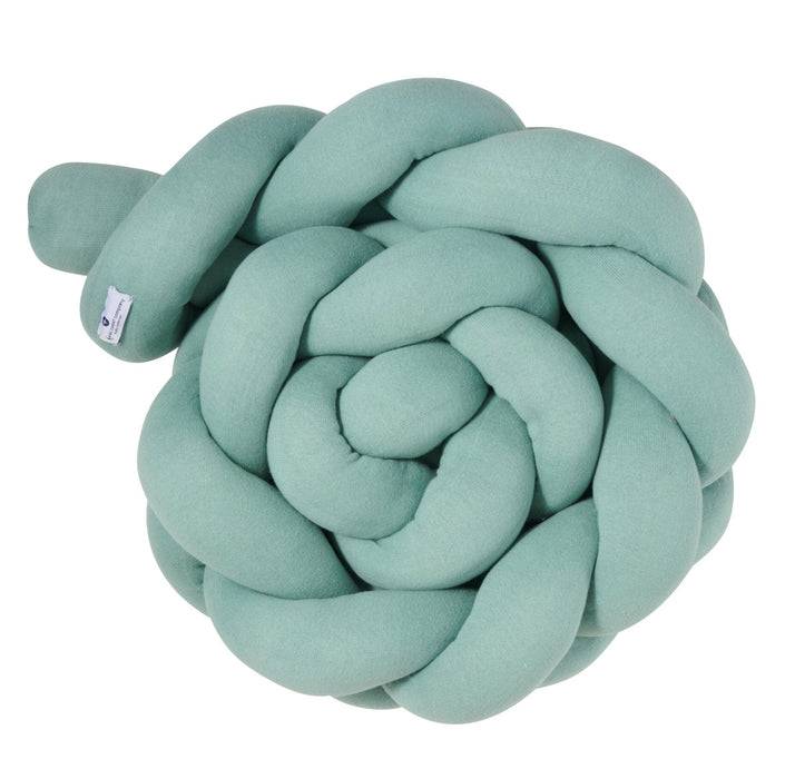 Nordic Coast Company Bettschlange geflochten Mint Strick Cyber Monday
