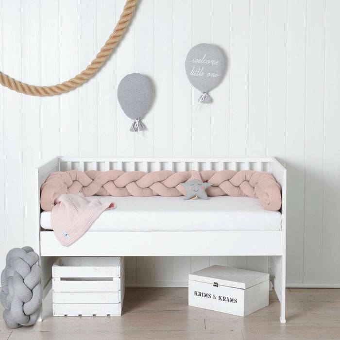 Nordic Coast Company Bettschlange geflochten Rosa Strick XL Weihnachtsangebot