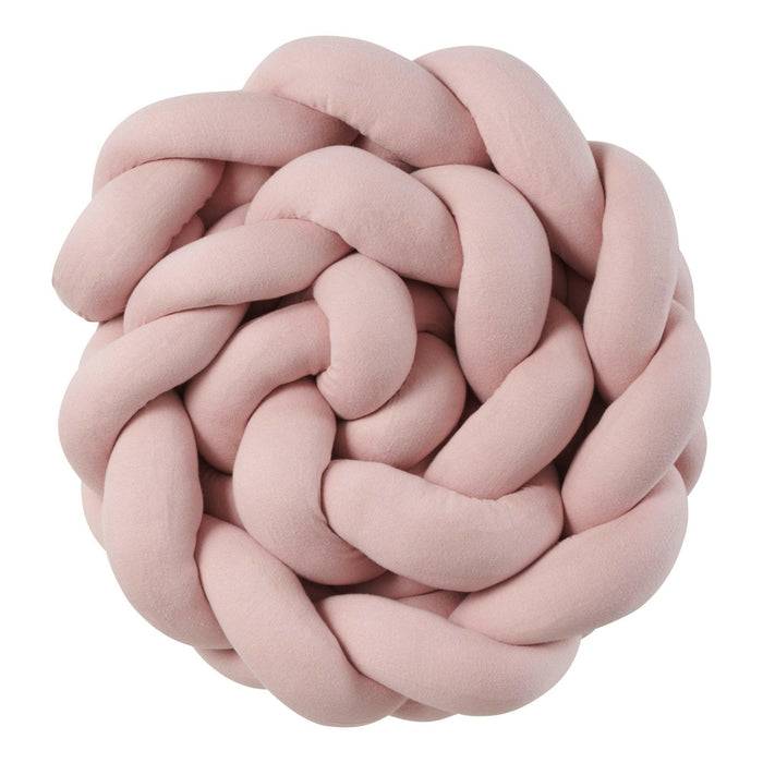 Nordic Coast Company Bettschlange geflochten Rosa Strick XL Weihnachtsangebot