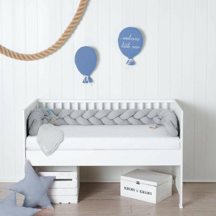 Nordic Coast Company Bettschlange geflochten Grau Strick XL Osterangebot