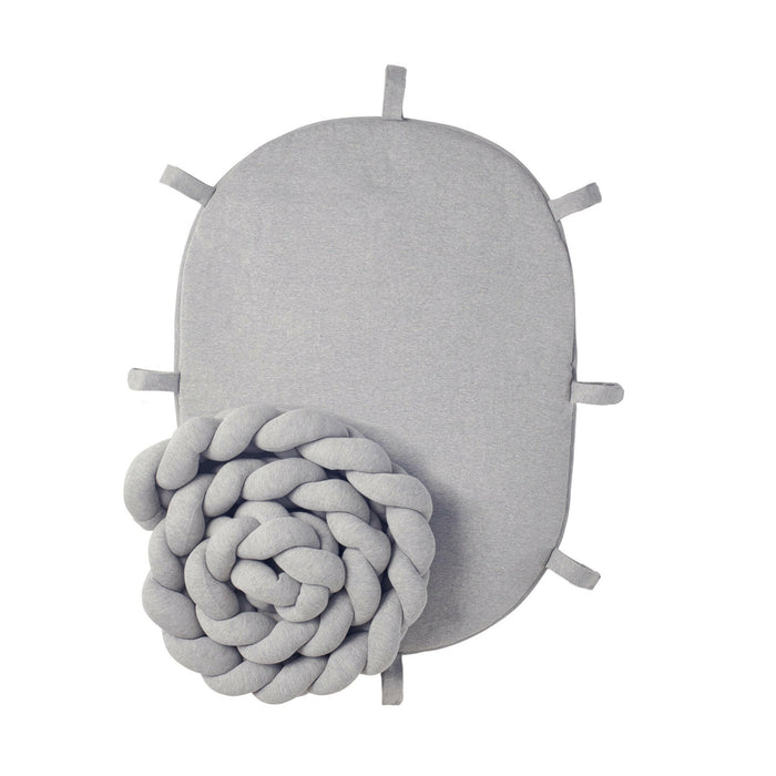 Nordic Coast Company Baby Nest geflochten Grau Top Angebot
