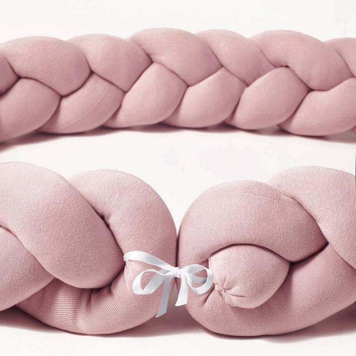 Nordic Coast Company Bettschlange geflochten Rosa Jersey Neuheiten