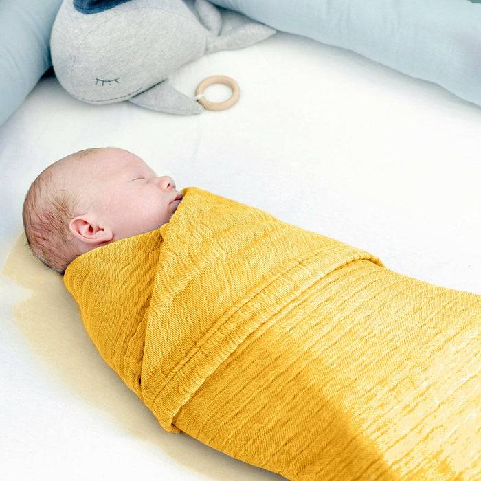 Nordic Coast Company Musselin Decke Curry Gelb Zeitlich begrenztes Angebot