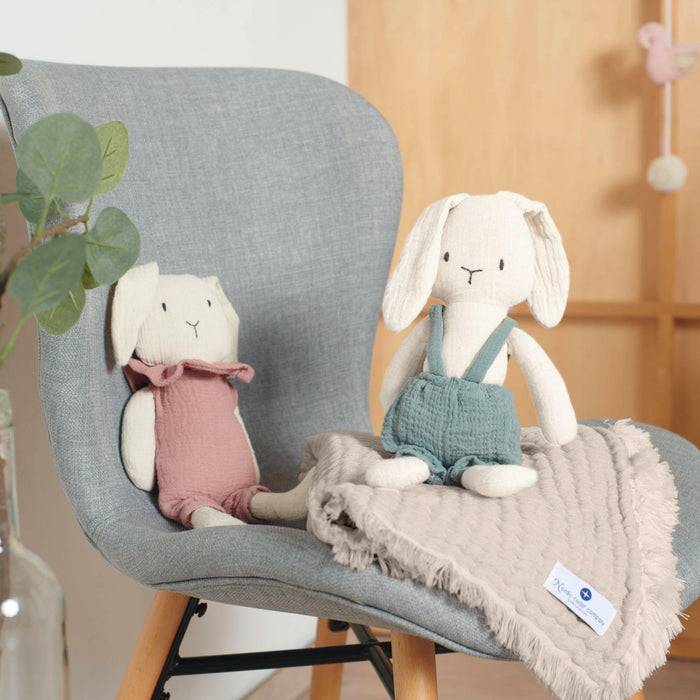 Nordic Coast Company Musselin Fransendecke Beige Blitzangebot