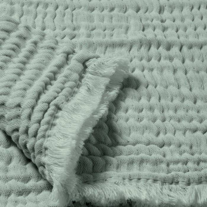 Nordic Coast Company Musselin Fransendecke Mint Neuheiten