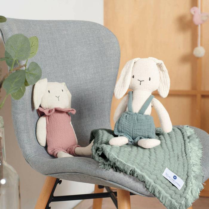 Nordic Coast Company Musselin Fransendecke Mint Neuheiten