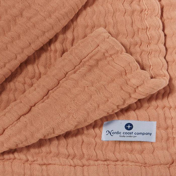 Nordic Coast Company Musselin Decke Karamell Kauf eins, bekomm eins gratis