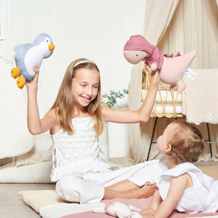Nordic Coast Company Spieluhr Baby Pinguin Hellblau Letzte 2 Tage