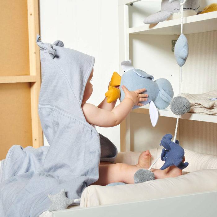 Nordic Coast Company Spieluhr Baby Pinguin Hellblau Letzte 2 Tage