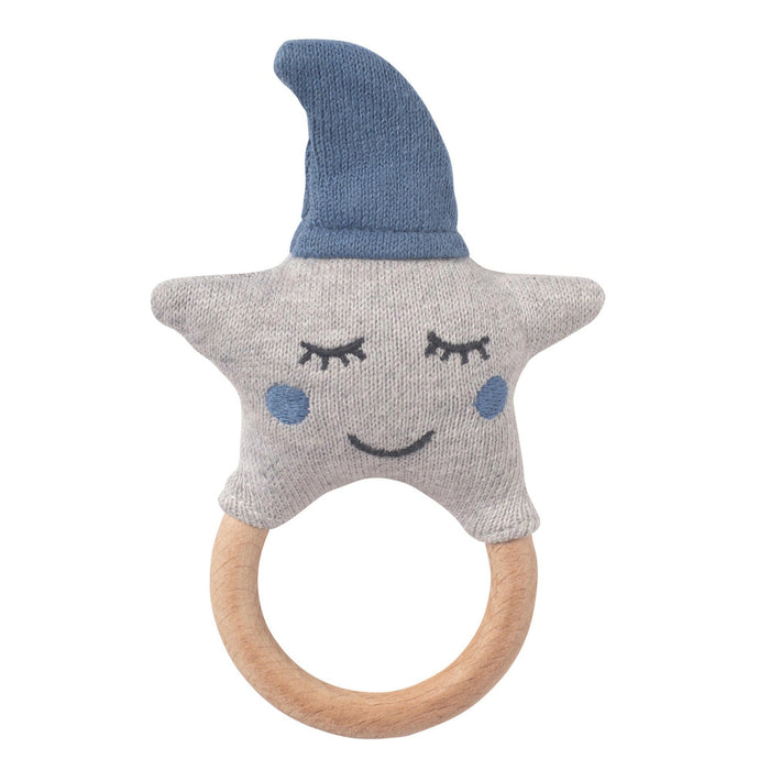 Nordic Coast Company Baby Set "Stern" Spieluhr + Rassel Blau Vierteljährliche Förderung