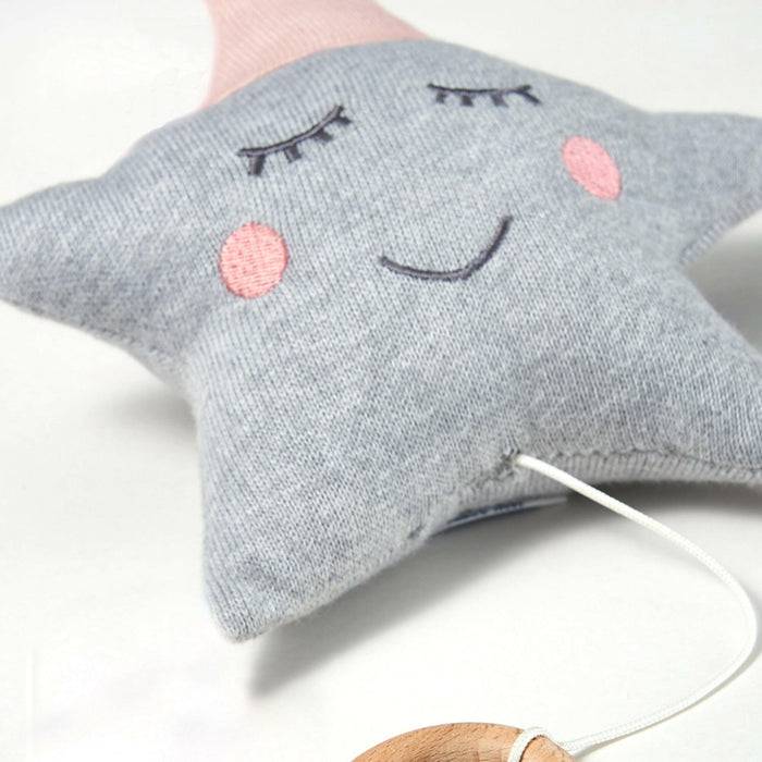 Nordic Coast Company Baby Set "Stern" Spieluhr + Rassel Rosa Discount Store für neue Produkte