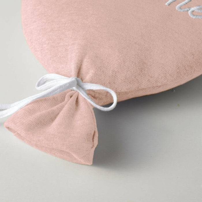 Nordic Coast Company Ballon-Kissen "Welcome Little One" Rosa Fabrikladen