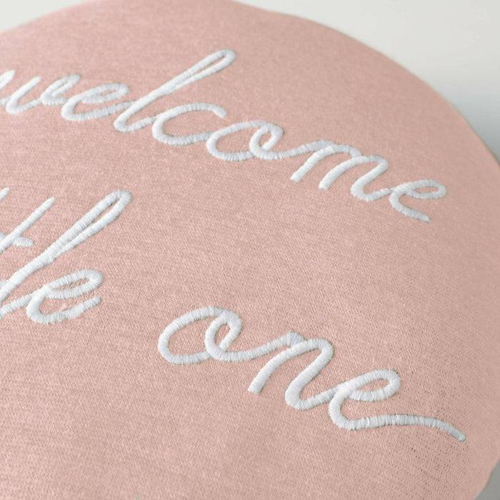 Nordic Coast Company Ballon-Kissen "Welcome Little One" Rosa Fabrikladen