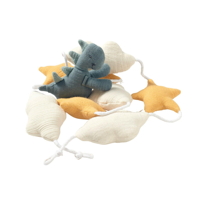Nordic Coast Company Wandgirlande Musselin Dino Large Black Friday Preise