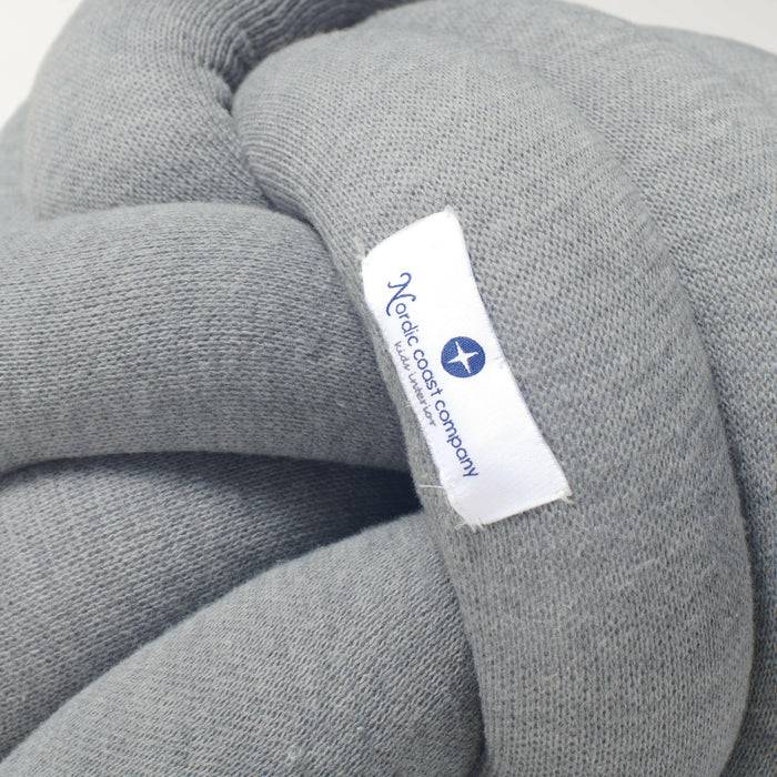 Nordic Coast Company Knotenkissen Strick Grau Angebote