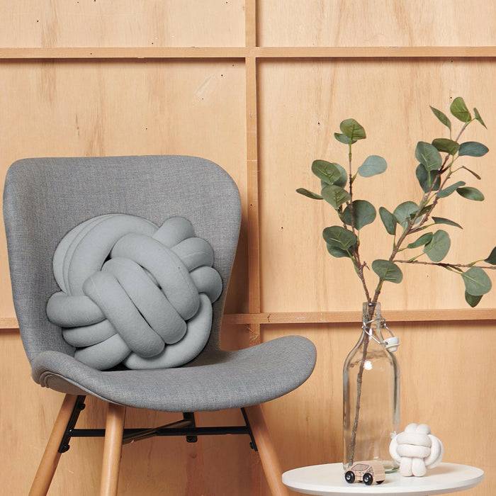 Nordic Coast Company Knotenkissen Strick Grau Angebote