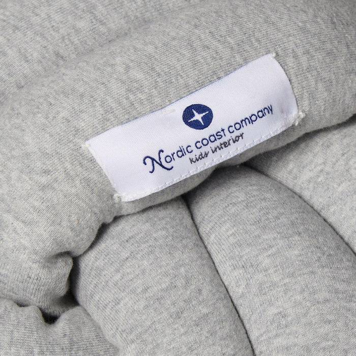 Nordic Coast Company Knotenkissen Jersey Grau im Angebot
