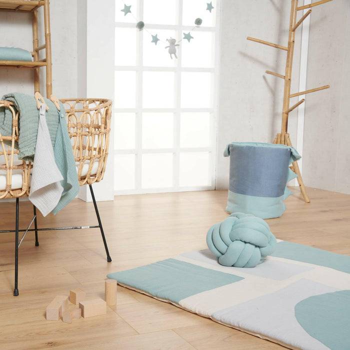 Nordic Coast Company Krabbeldecke Musselin Mint Begrenztes Angebot