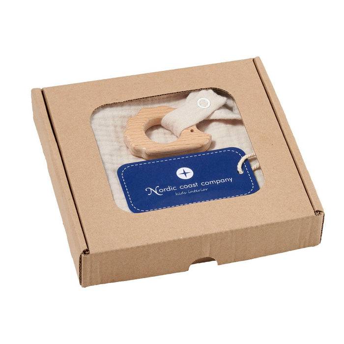 Nordic Coast Company Kuscheltuch Musselin Igel Sand Preisnachlass