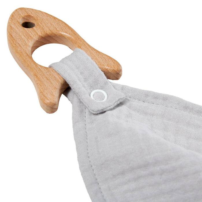 Nordic Coast Company Kuscheltuch Musselin Rakete Grau Saisonschlussverkauf